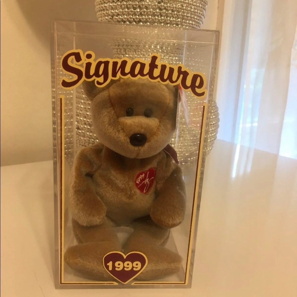 🆕 The Ty Beanie Baby 1999 Signature Bear - Retired